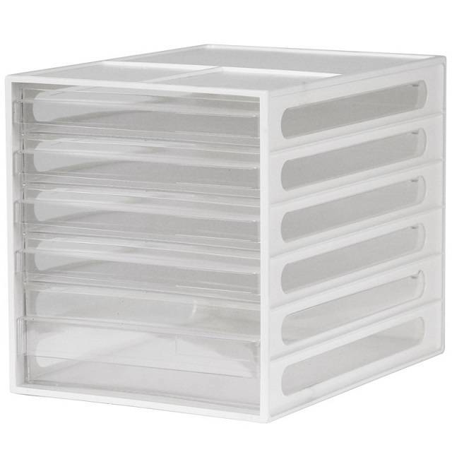 樹德 DD-1214桌上型資料櫃-白