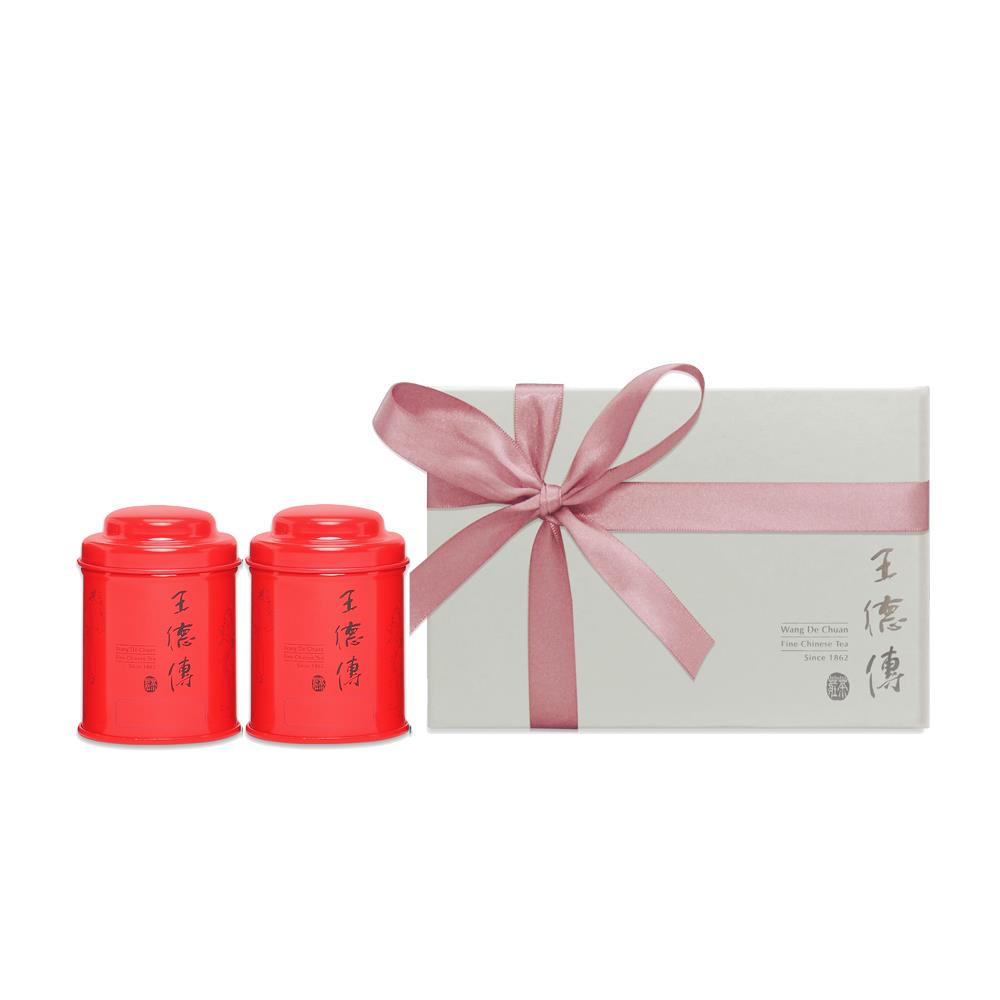烏龍花茶迷你二入茶禮(阿里山金萱30g+梔香烏龍30g)-王德傳