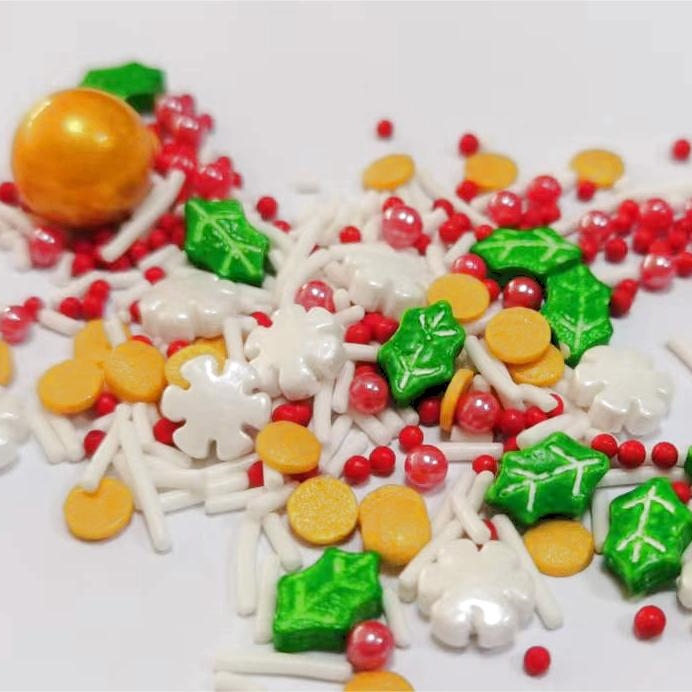 〔聖誕節限定〕冬青雪花混款糖片 85g