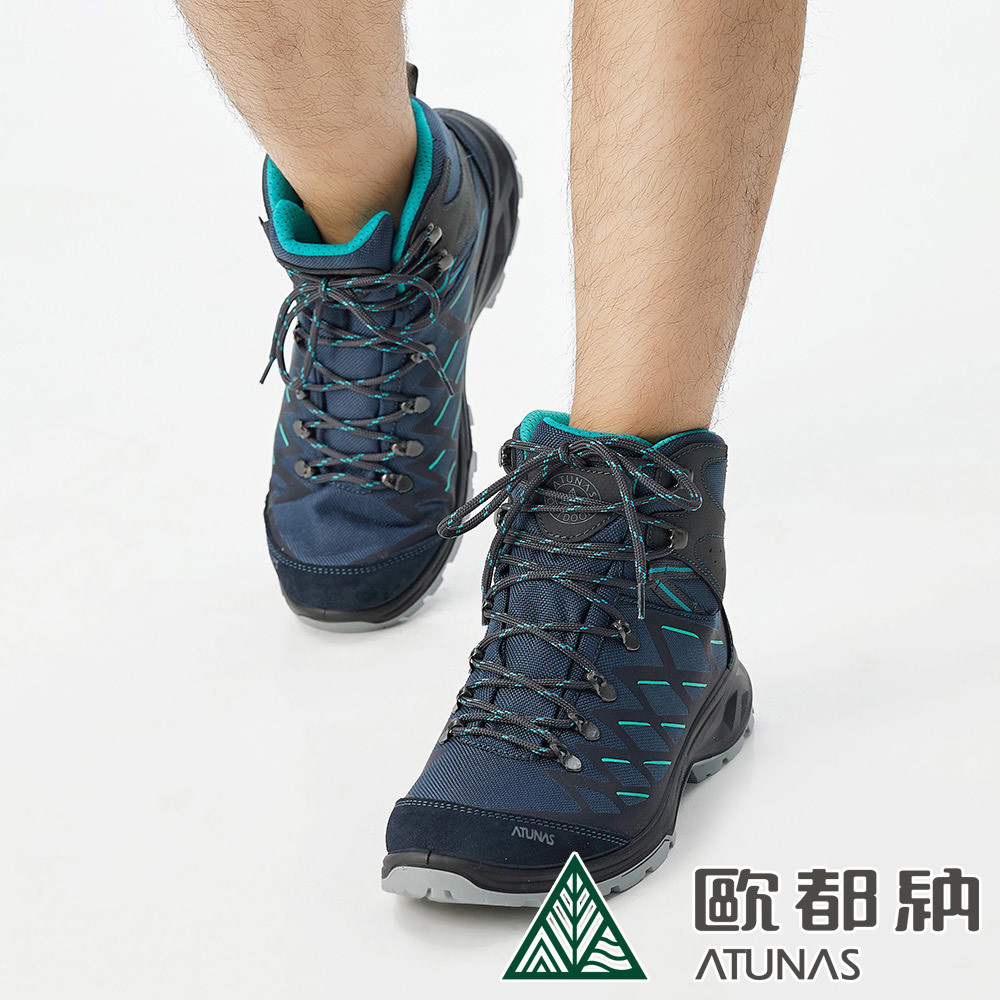中筒登山健行鞋/防水鞋(A1GCCC11N藍/防水/透氣/高筒登山鞋)