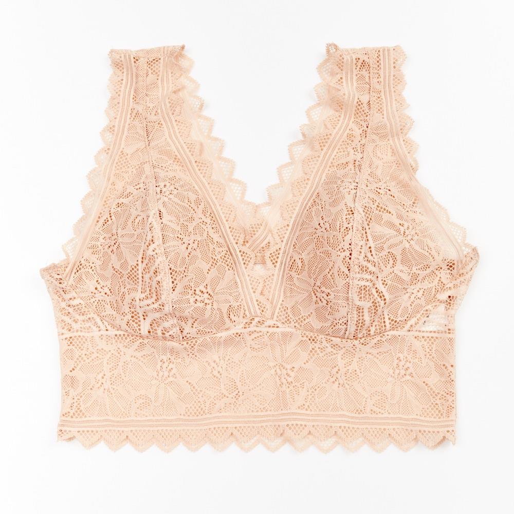 網路獨賣【Chantelle Easy Feel】蕾絲短襯內衣>S-L>粉膚色(94270_01N)【Floral Touch】