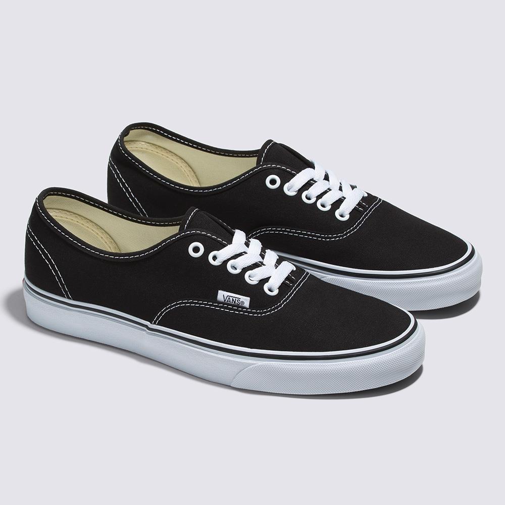 Vans Authentic 男女款黑色滑板鞋