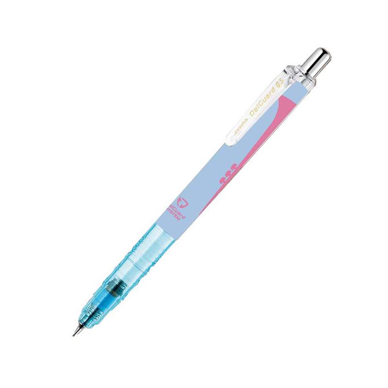 斑馬ZEBRA  DelGuard 0.5mm不易斷芯自動鉛筆樂器風(PMA85-MI)-淺藍桿