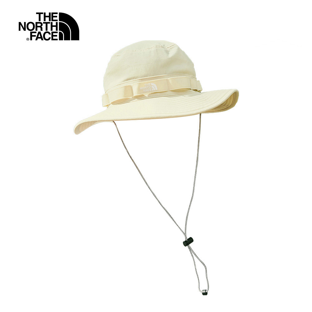The North Face北面男女款UPF米色吸濕排汗防曬遮陽帽｜5FXF3X4