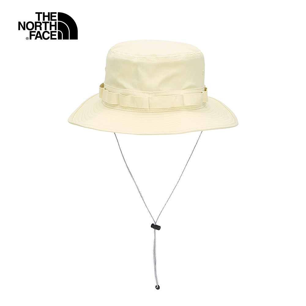 The North Face北面男女款UPF米色吸濕排汗防曬遮陽帽｜5FXF3X4