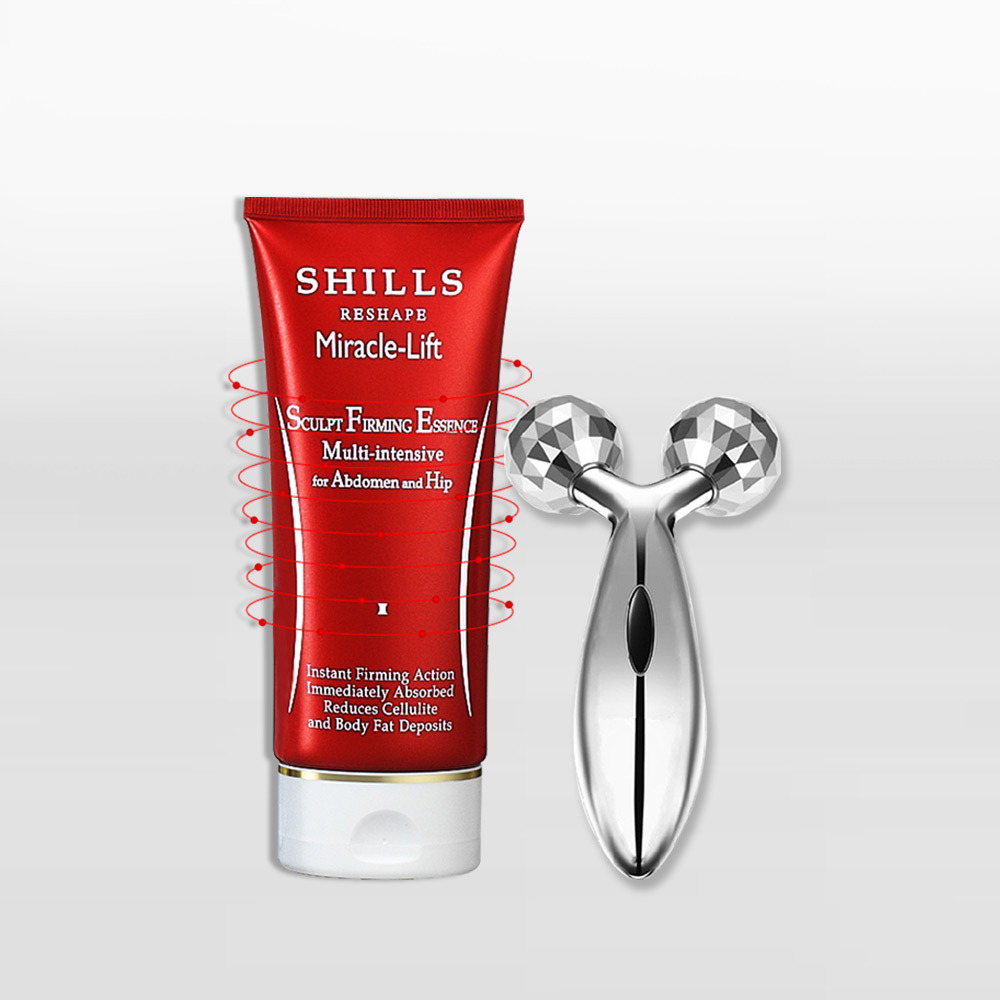 【燃燒消腹】SHILLS 舒兒絲 小腰曲線呼拉霜+3D鑽石緊緻滾輪按摩儀