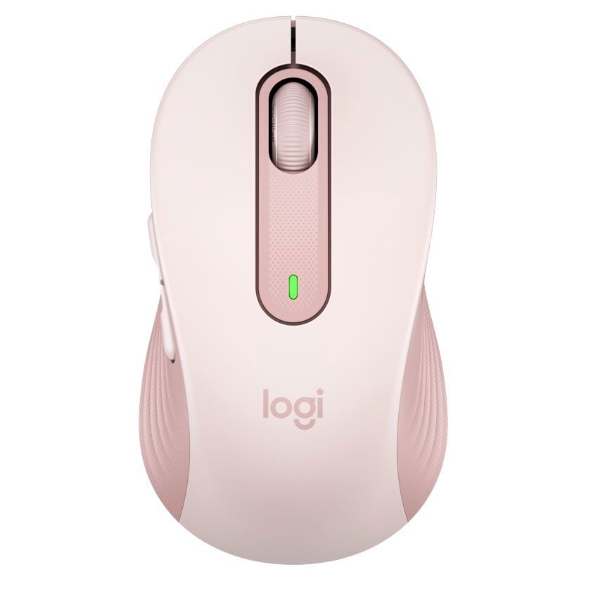 羅技Logitech 多工靜音無線滑鼠(M650)-玫瑰粉(尺寸:約10.71x6.18x10.12cm)