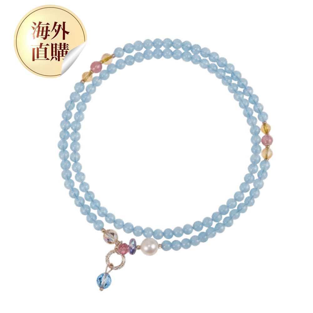水中精靈海藍寶多圈式手鍊（限海外直購）Bracelet