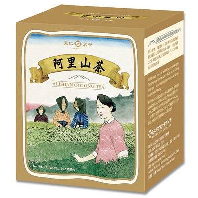 【天仁茗茶】阿里山茶原片茶包10入