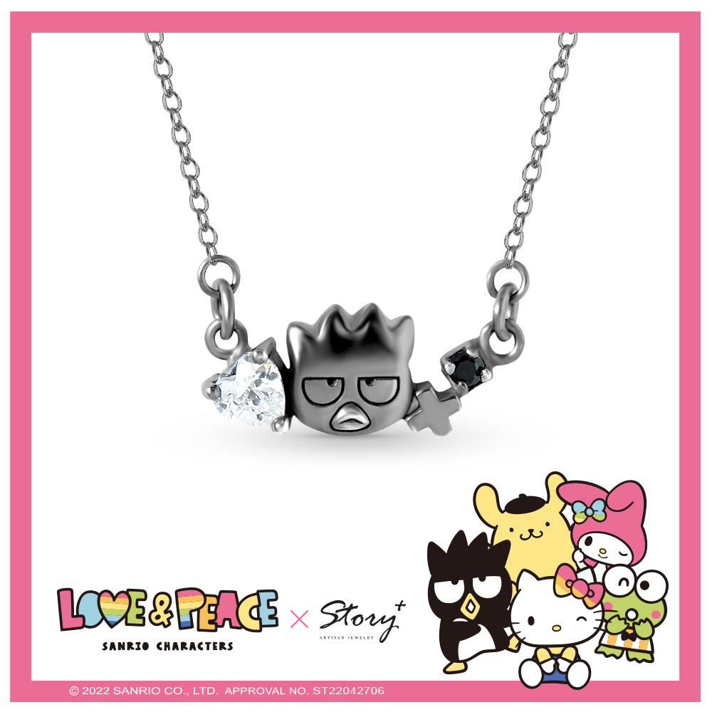 Love&Peace系列-Bad Badtz-maru酷企鵝純銀項鍊