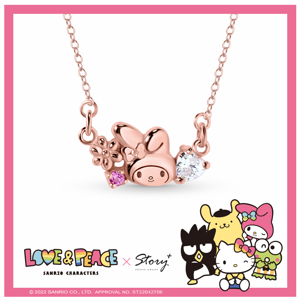 Love&Peace系列-My Melody美樂蒂純銀項鍊