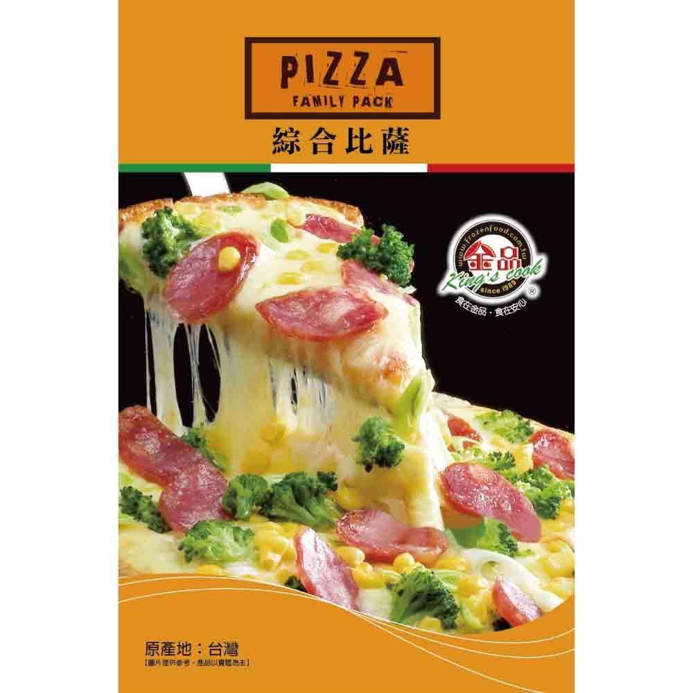 金品中式綜合比薩(5入/包，9包/箱)(香腸比薩130g/片*3片+烤鴨比薩130g/片*2片)