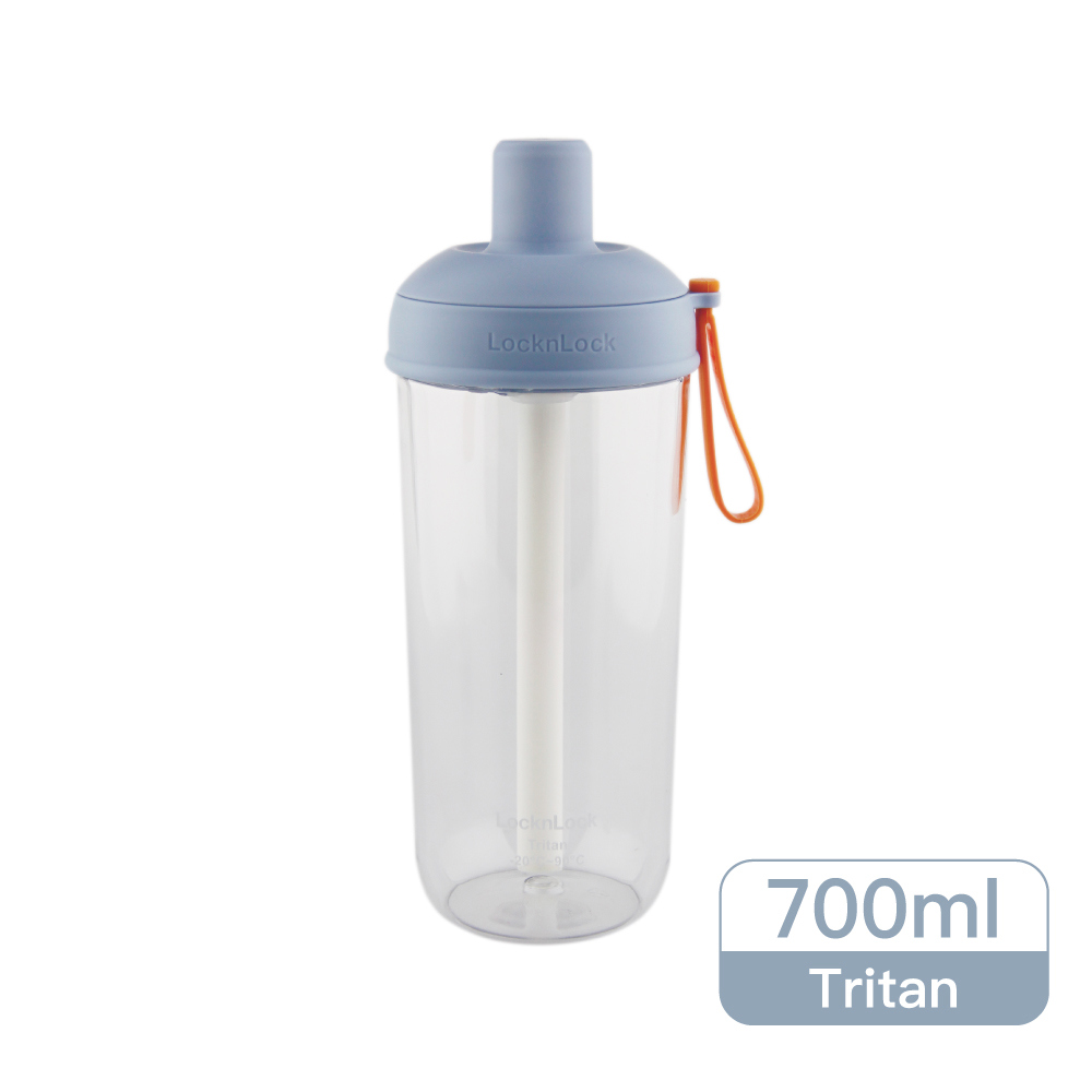 樂扣樂扣嚼對搖搖吸管杯700ml/雲朵乳酪藍(ABF792MBLU)