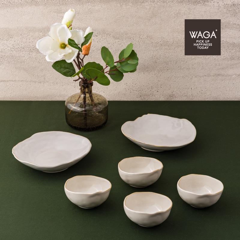 WAGA 手捻坯土 餐具禮盒｜六件組