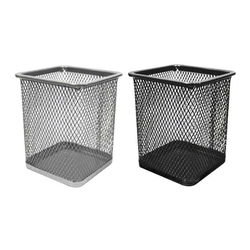 簡單生活 OP專業方形筆筒-(璀璨銀/紳士黑)