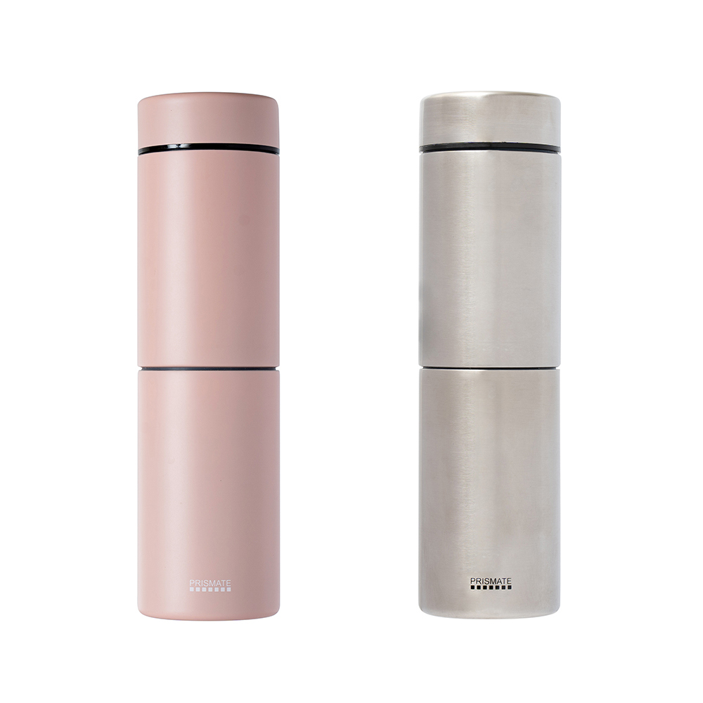 Prismate兩段式多用途保溫瓶360mL(不鏽鋼/粉色)