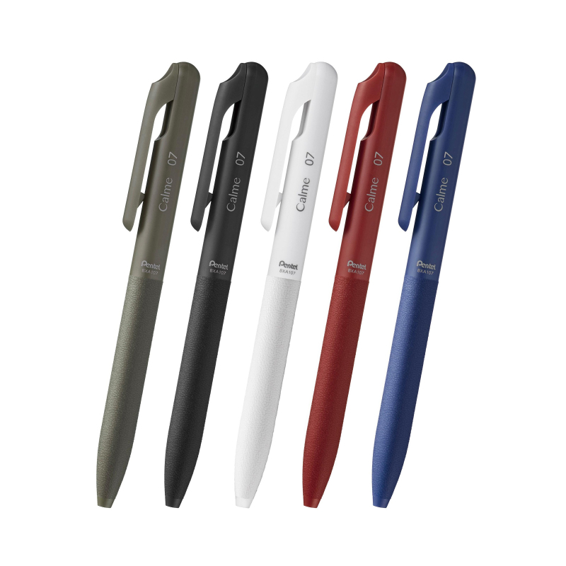Pentel 飛龍0.7 Calme靜暮輕油筆-(黑桿/綠桿/白桿/紅桿/藍桿)