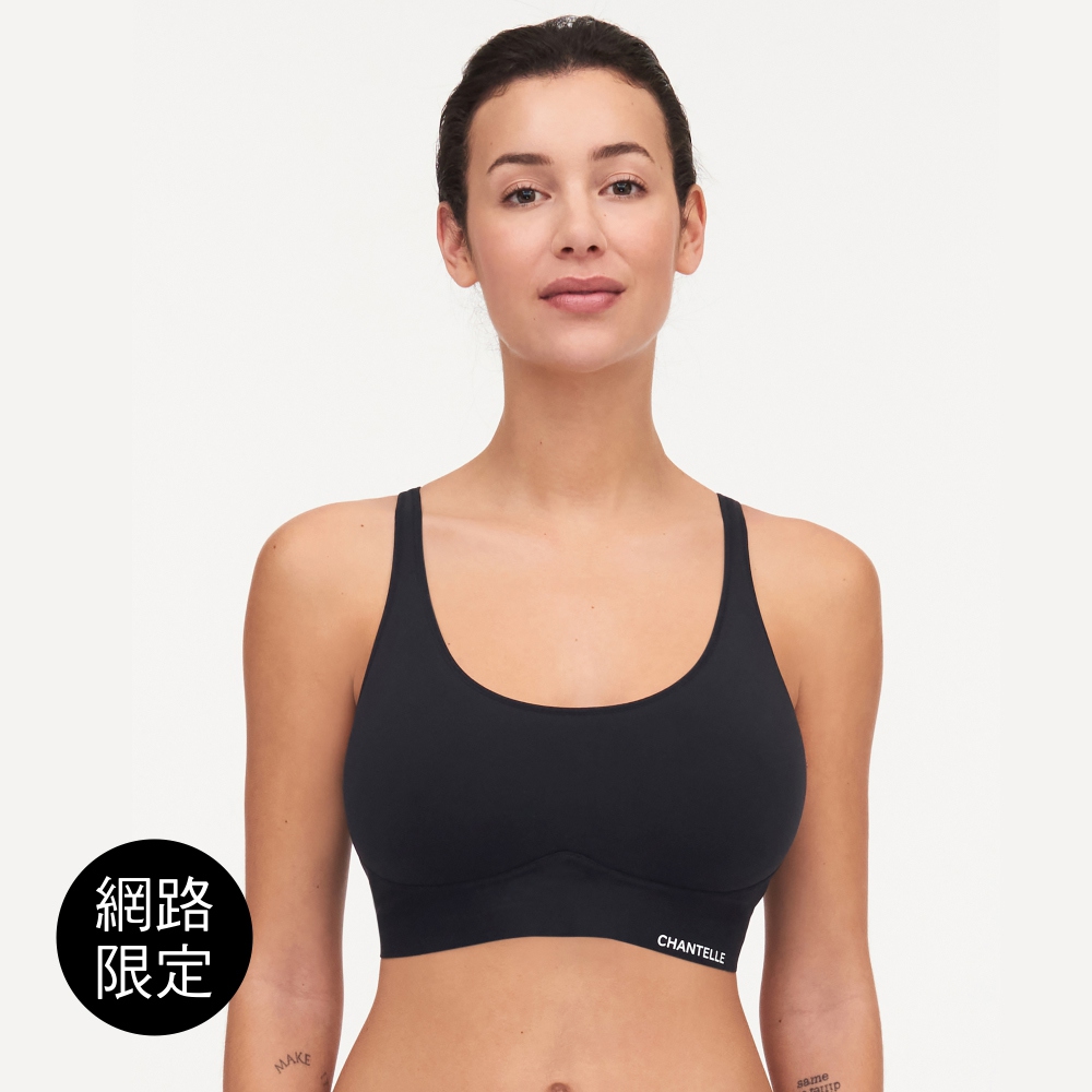 【Chantelle Lab】透氣涼感U領Spacer 無痕內衣>XS-XXL>黑色(16A50_011)【Soft Stretch】