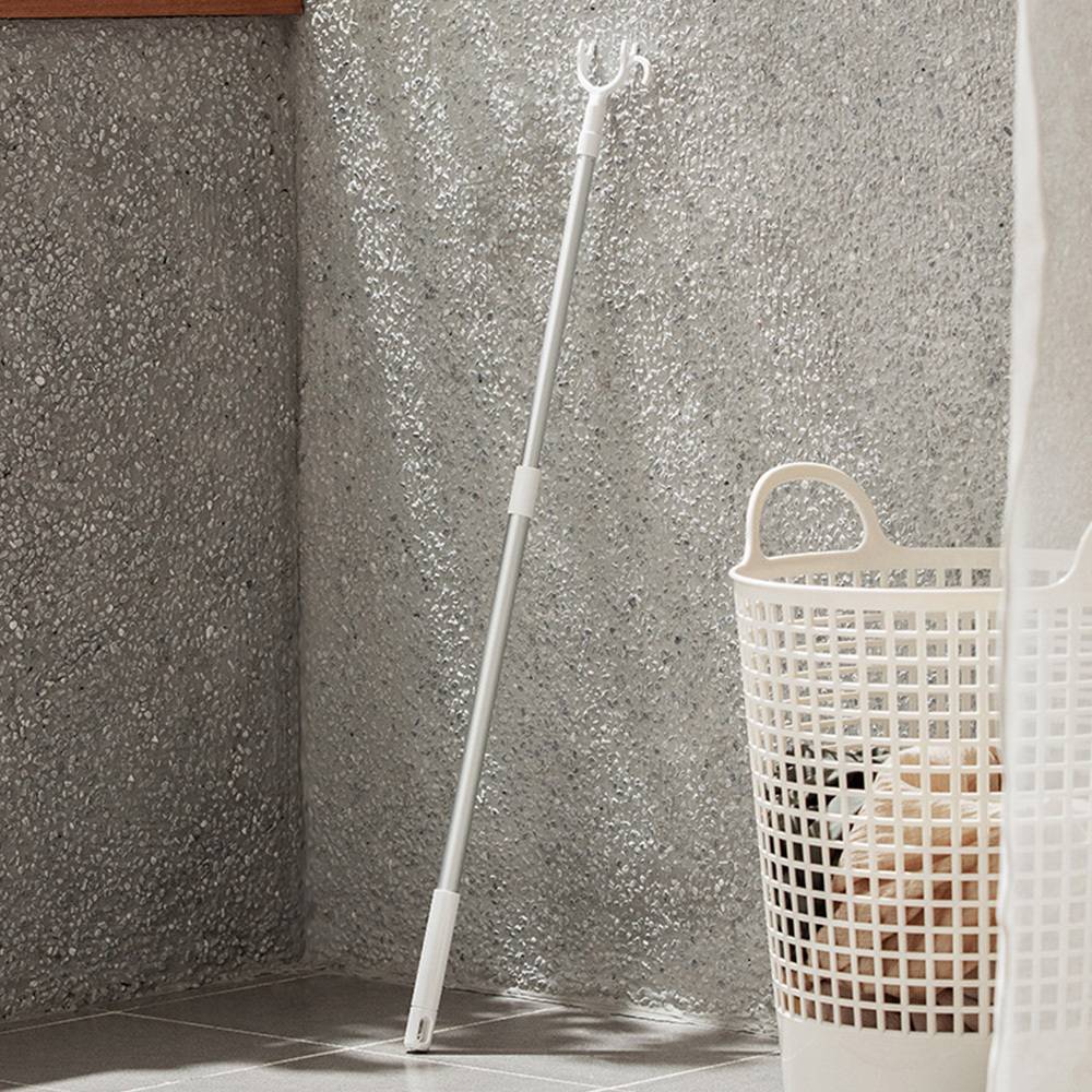 懶角落曬衣桿-白色
