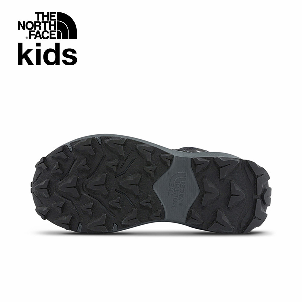 The North Face北面兒童黑色防水透氣休閒徒步鞋｜5LXGKX7