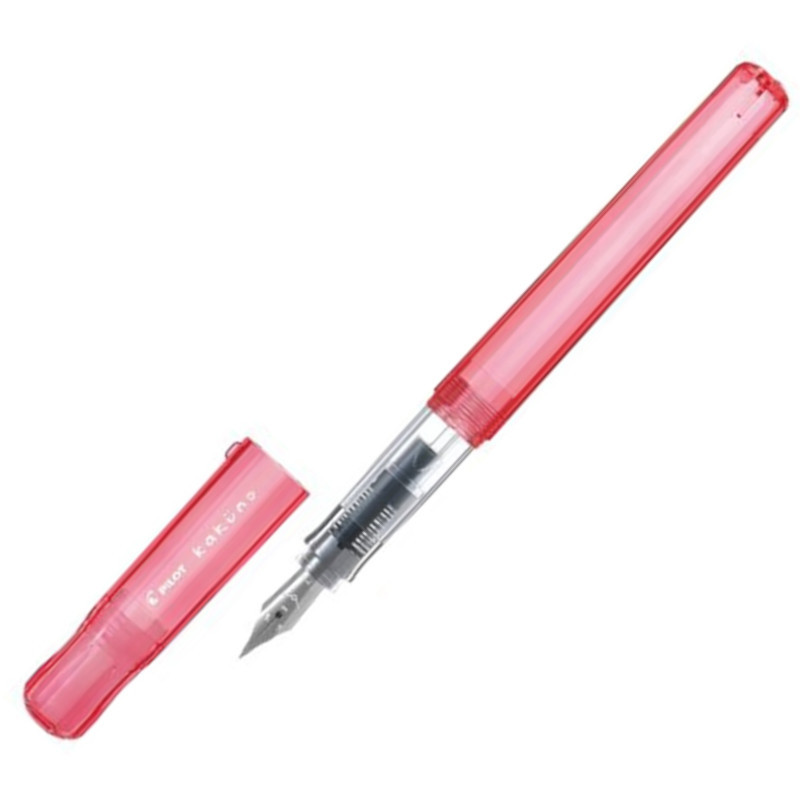 PILOT百樂 微笑鋼筆透明款-家族系列 媽媽紅(M尖/F尖)