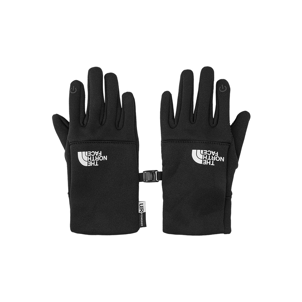 The North Face北面兒童黑色保暖可觸控五指手套｜7WGEJK3