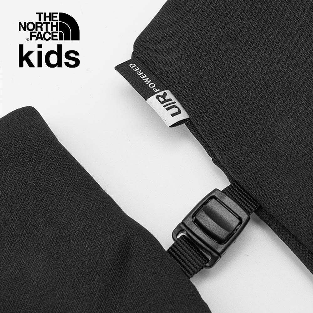 The North Face北面兒童黑色保暖可觸控五指手套｜7WGEJK3