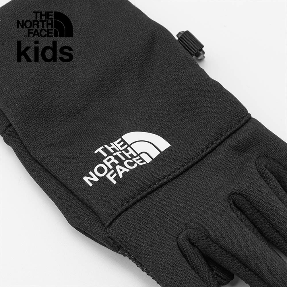 The North Face北面兒童黑色保暖可觸控五指手套｜7WGEJK3