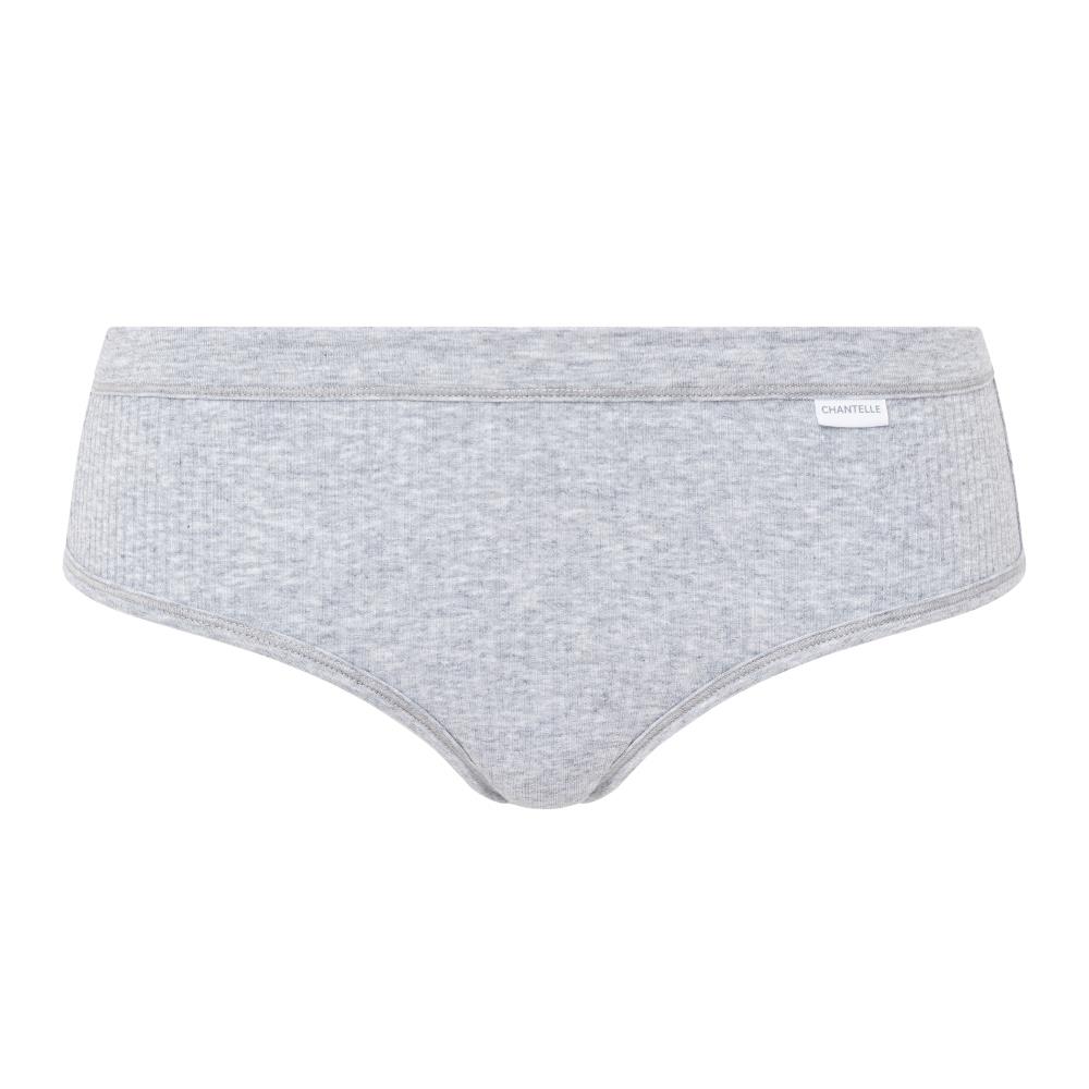 網路獨賣【Chantelle Lab】全棉平口內褲>S-M>麻灰色(15P40_0FE)【Cotton Comfort】