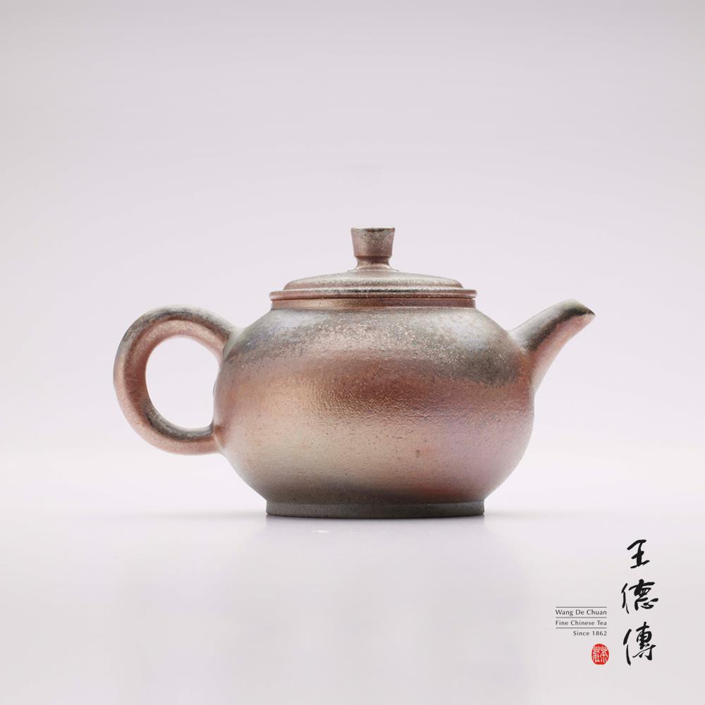 王德傳名家系列-柴燒圓肩壺