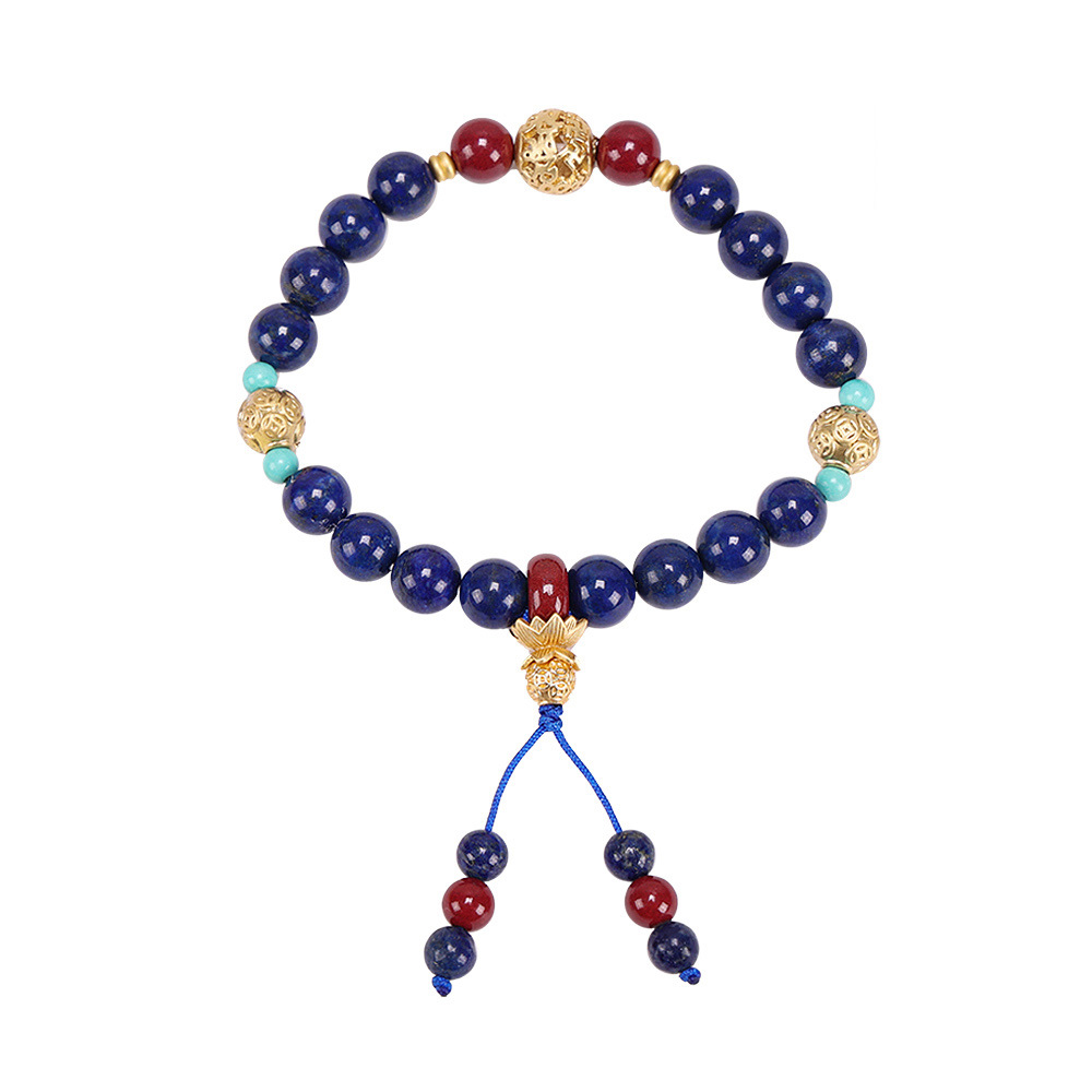 福至康泰青金石手鍊 (保平安/淨化磁場/招好運/藥師佛)