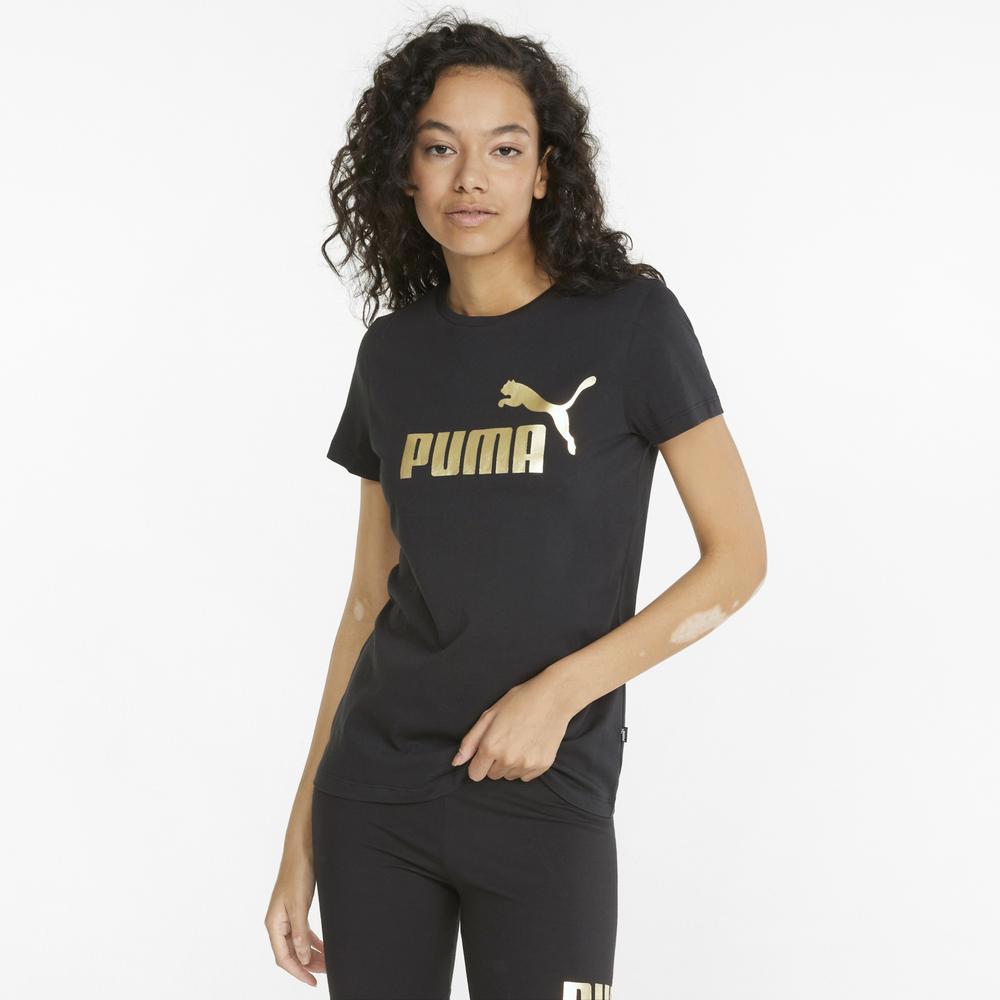 PUMA 基本系列ESS+ Metallic短袖T恤 女性