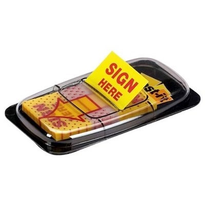 3M Post-it 680-9 可再貼抽取式印刷標籤─請簽名