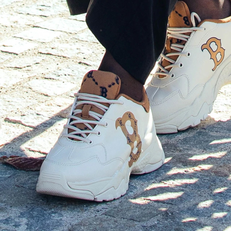 MLB Korea MLB Monogram厚底老爹鞋 增高鞋 Big Ball Chunky系列 波士頓紅襪