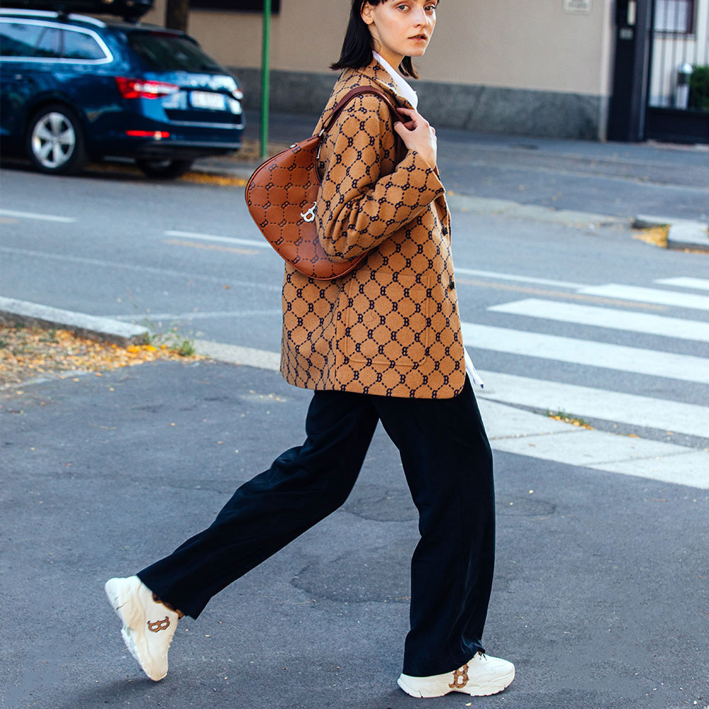 MLB Monogram厚底老爹鞋 增高鞋 Big Ball Chunky系列 波士頓紅襪隊 (3ASHCDM2N-43BGD)