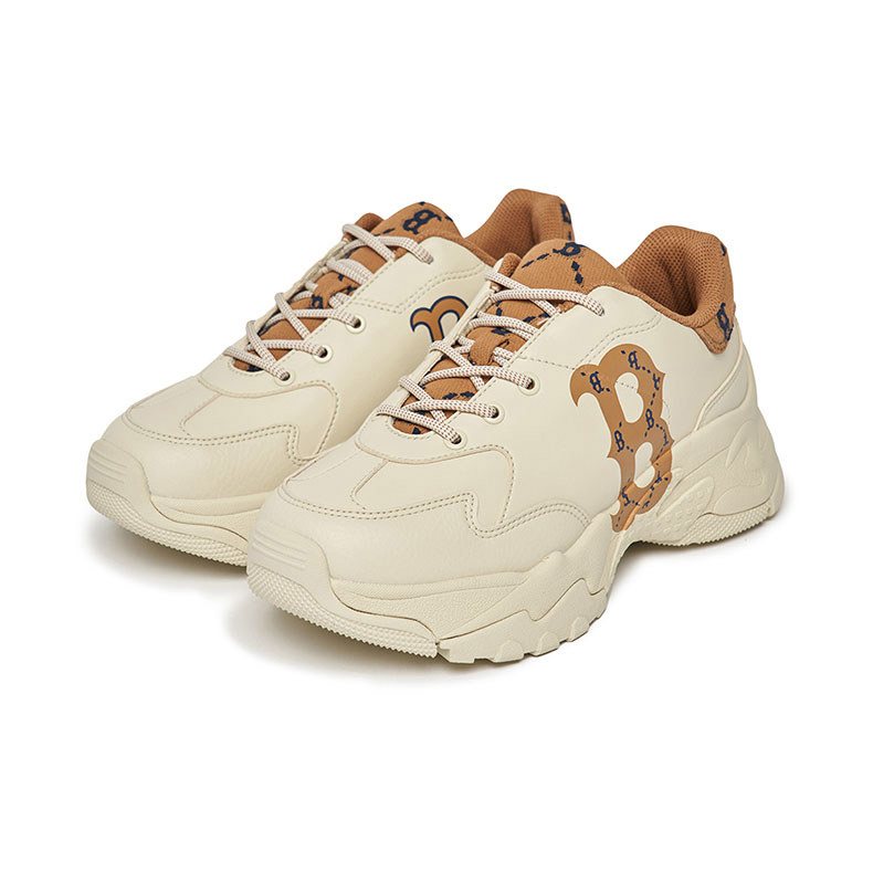 MLB Monogram厚底老爹鞋 增高鞋 Big Ball Chunky系列 波士頓紅襪隊 (3ASHCDM2N-43BGD)