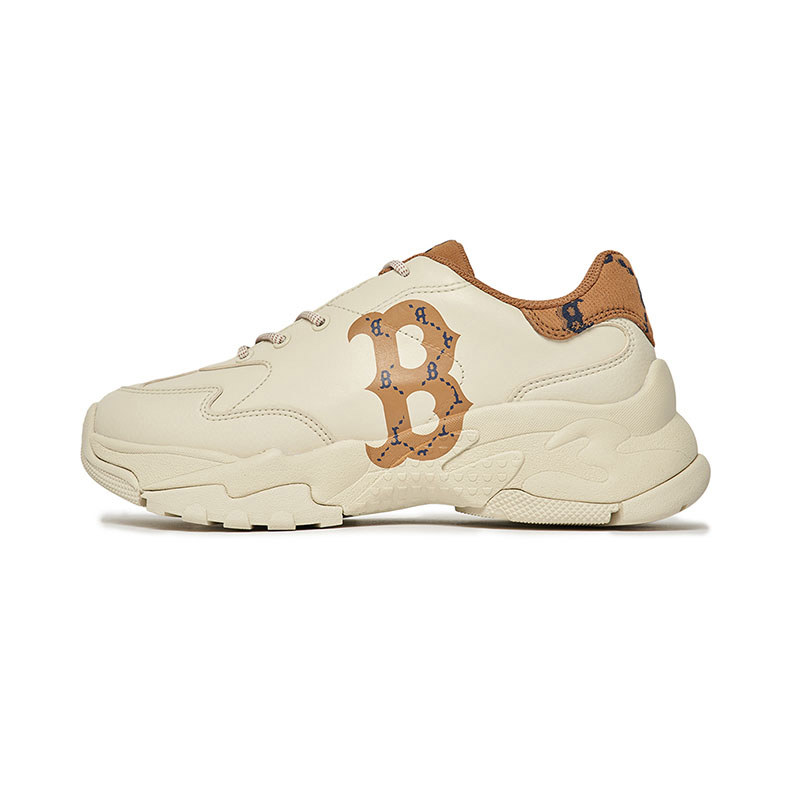 MLB Monogram厚底老爹鞋 增高鞋 Big Ball Chunky系列 波士頓紅襪隊 (3ASHCDM2N-43BGD)