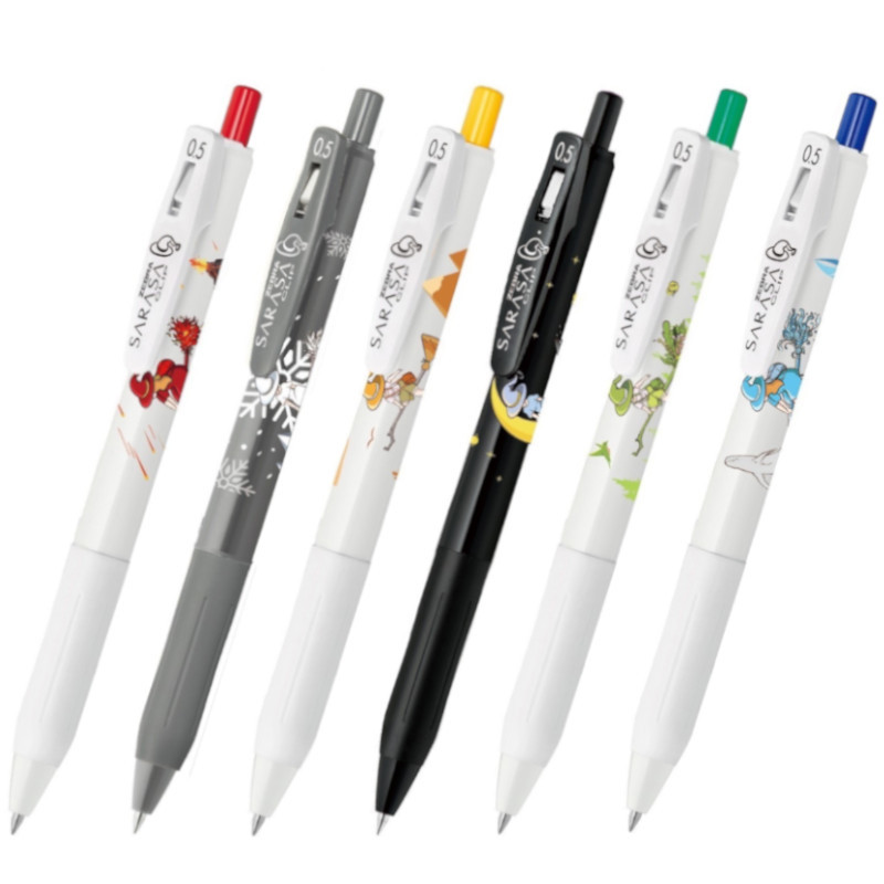 (限量)斑馬ZEBRA Sarasa Clip JJ15-WI 小魔女鋼珠筆0.5mm-黑/藍/紅/綠/黃/灰