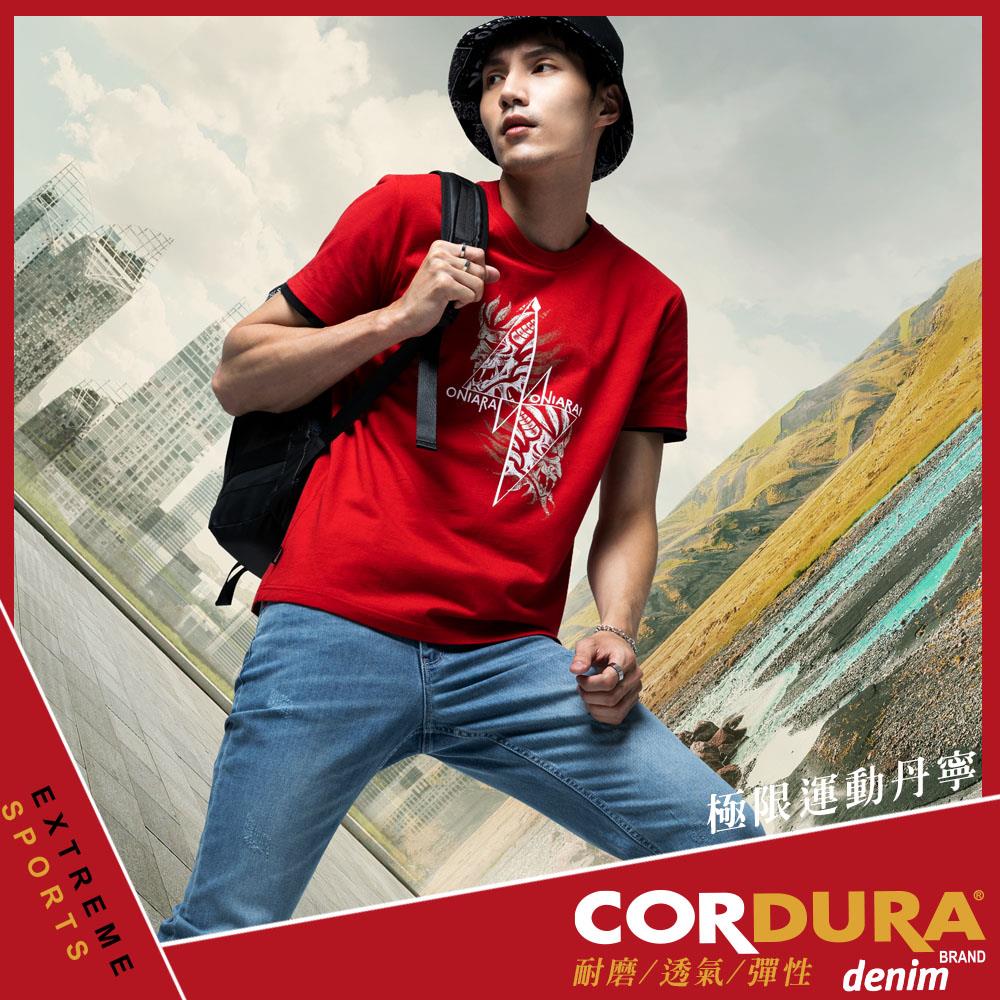 【結帳再88折㊣▿】CORDURA 755中低腰丹寧小直筒褲(淺藍) - BLUE WAY  鬼洗い