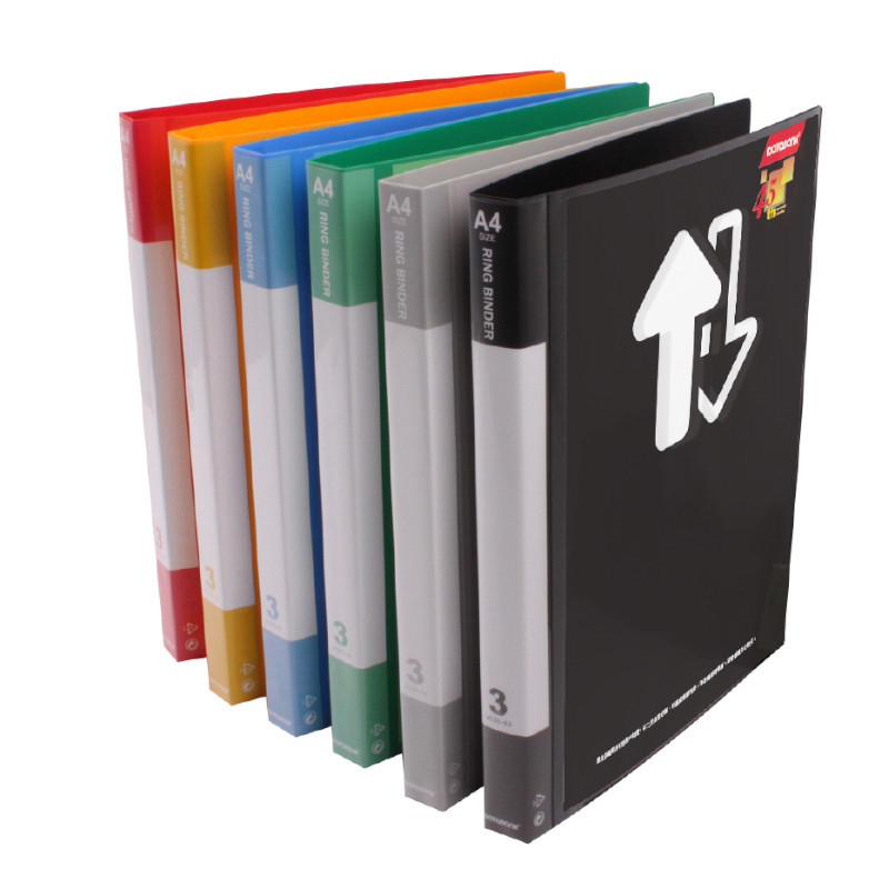 V638-49-R 標準型 可換封面 小3孔夾-(紅/黃/藍/綠/灰/黑)