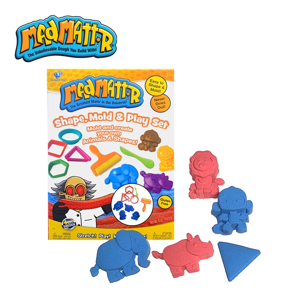 Mad Mattr　瘋狂博士MM沙-創意學習組-幾何動物_廠商直送