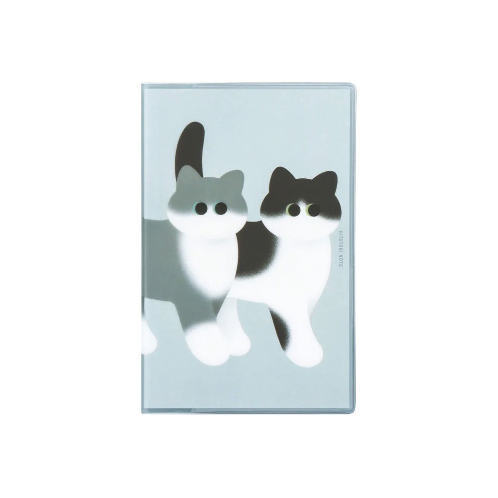 【KING JIM】 HITOTOKI NOTE 手帳筆記本 漫畫尺寸 貓咪漫步 (HN-C09)