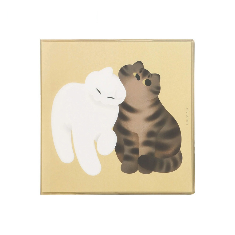 【KING JIM】 HITOTOKI NOTE 手帳筆記本 方形尺寸 貓咪同伴 (HN-S09)