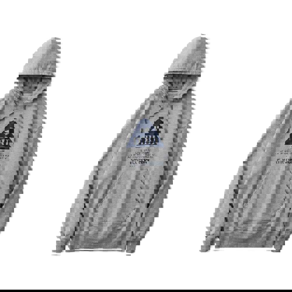 POLeR® X Filter017® D.B.D Logo Hoodie 圖像厚磅帽Tee / 麻灰