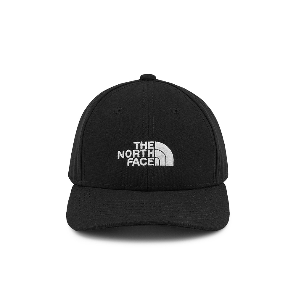 The North Face北面兒童黑色經典刺繡LOGO休閒運動帽｜7RIWJK3