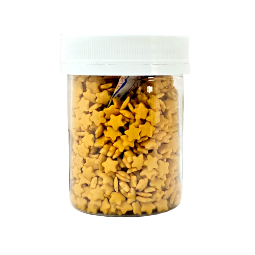 造型糖片－金色星星（6mm） 65g