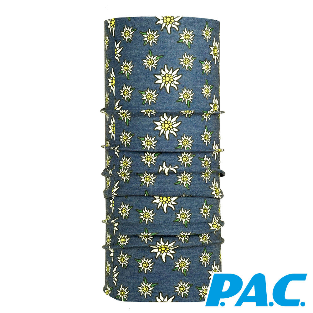 【PAC 德國】舒適美麗諾頭巾(PAC8881011花漾/羊毛/保暖/環保再生材質)
