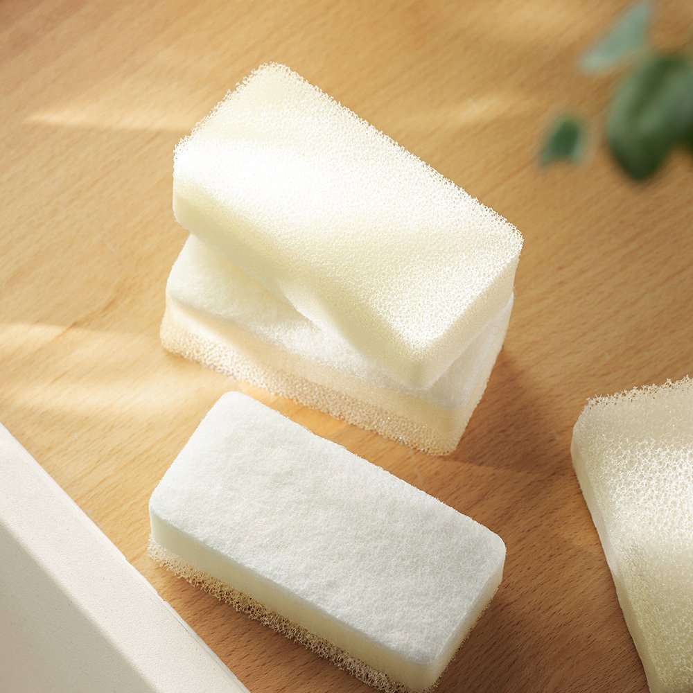 懶角落三層海綿擦-3入