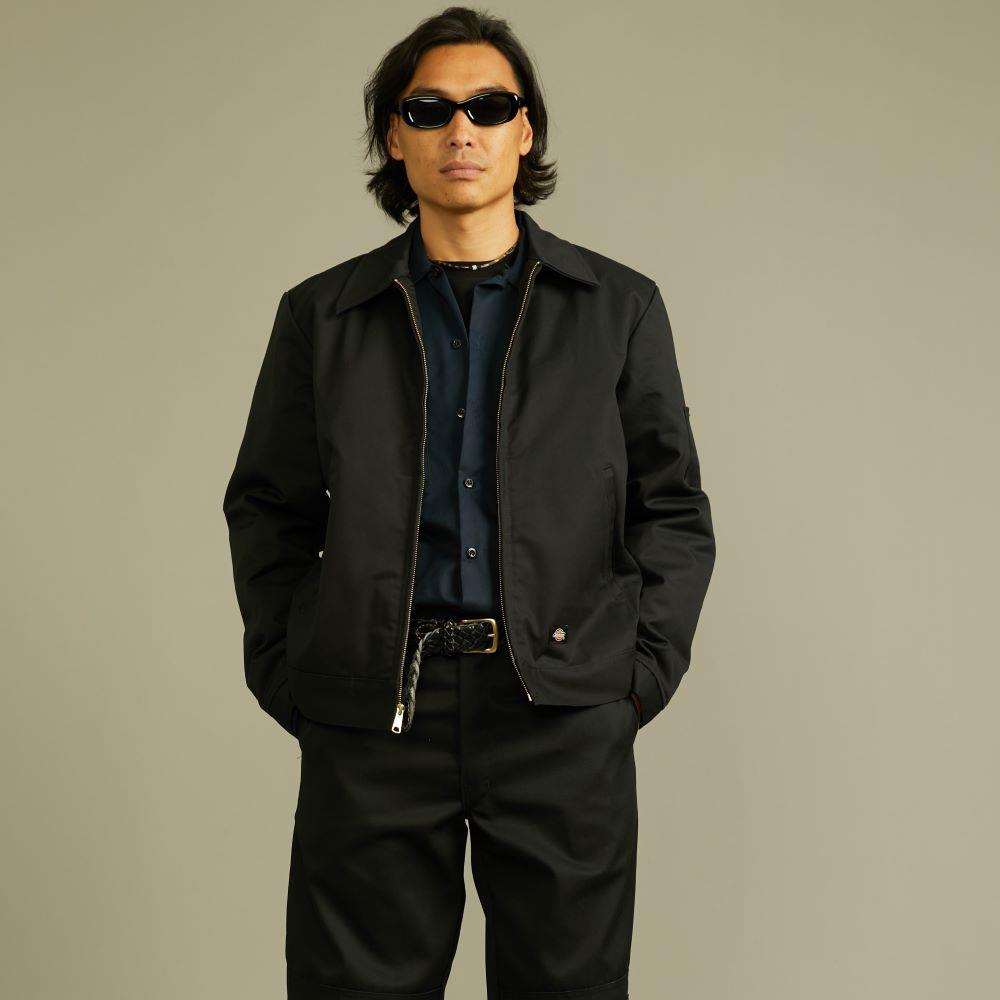 Dickies男款深海軍藍TJ15抗皺經典艾森豪夾克|DK011777CG7