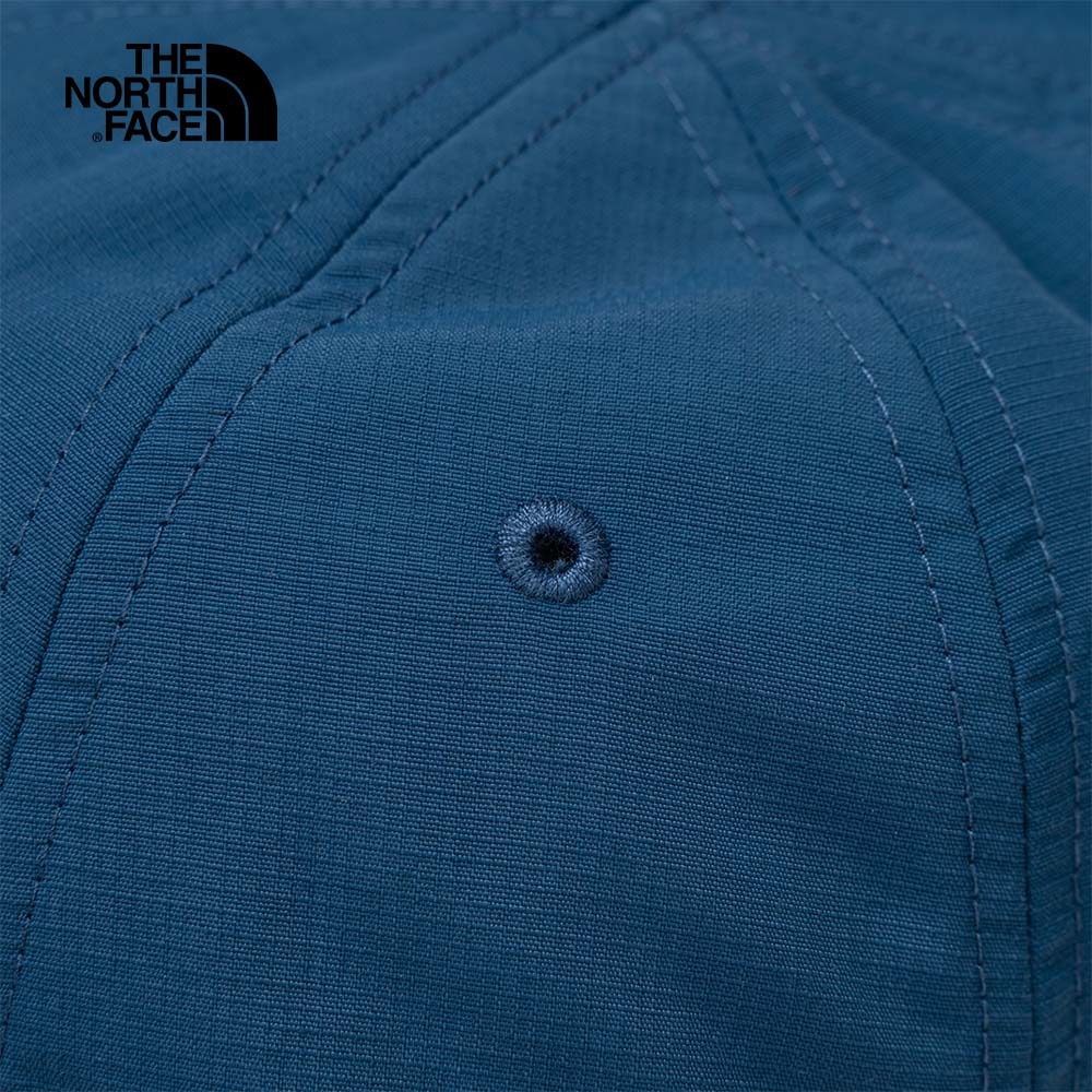 The North Face北面男女款藍色簡約LOGO休閒運動帽｜5FXLHDC